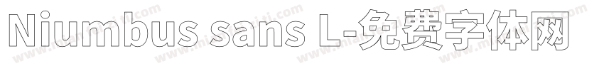 Niumbus sans L字体转换